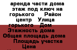 аренда части дома“этаж под ключ“на горького63 › Район ­ центр › Улица ­ горького › Дом ­ 63 › Этажность дома ­ 2 › Общая площадь дома ­ 120 › Площадь участка ­ 5 › Цена ­ 4 500 - Краснодарский край, Геленджик г. Недвижимость » Дома, коттеджи, дачи аренда   